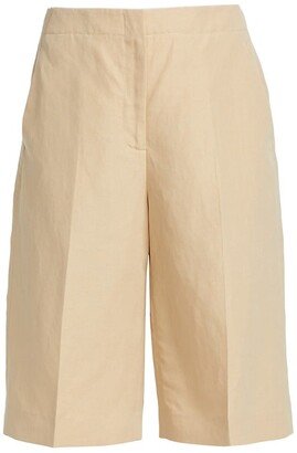 Ryerson Silk-Linen Bermuda Shorts