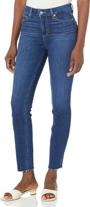 Women's Hoxton Ankle w/raw Hem high Rise Skinny Cropped in Chapel