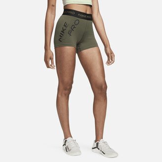 Women's Pro Mid-Rise 3 Graphic Shorts in Green