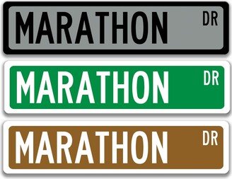 Marathon Sign, Runner, Athlete Ultra Marathoner, Sports, Bedroom Decor Athletes, 26.2 Miles, 13.1 Full Marathon, Half S-Sss041