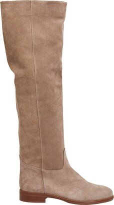 LEONARDO PRINCIPI Knee Boots Dove Grey