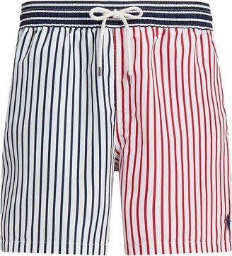 5.75-inch Traveler Classic Swim Trunk Swim Trunks Red