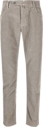 Slim-Cut Cotton Trousers-AQ