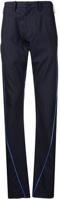 Pinstripe Slim-Fit Trousers