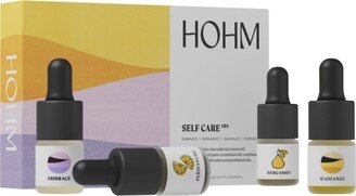 Hohm Self-Care 101 Essential Oil Set , Pure, Essential Oils for Your Home Diffuser - 4 Pack of 5 mL Essential Oil Blends