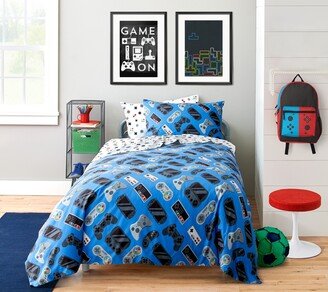 Saturday Park Gamer 100% Organic Cotton Queen Bed Set