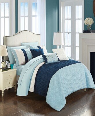 Osnat 8 Piece Twin Bed In a Bag Comforter Set