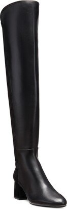 Flare Block Heel Over the Knee Boot