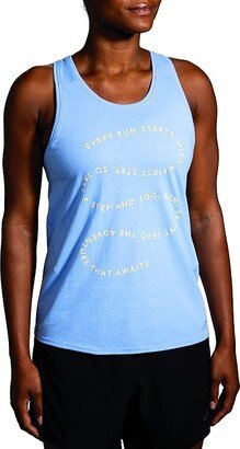 Distance Tank 2.0 (Light Lavender/Winding Run Happy) Women's Clothing