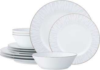 Glacier Platinum 12 Piece Set, Service For 4