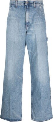 Ko-work wide-leg cotton jeans