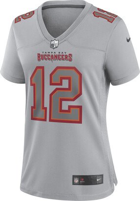 Women's NFL Tampa Bay Buccaneers Atmosphere (Tom Brady) Fashion Football Jersey in Grey