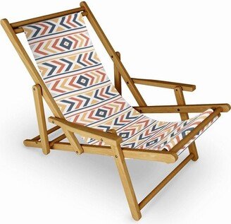 Avenie Boho Horizon Sling Chair - Orange