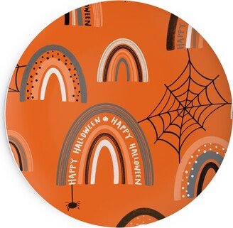 Salad Plates: Halloween Rainbows Salad Plate, Orange