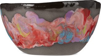 Harlie Brown Studio SSENSE Exclusive Black Melted Marble Cereal Bowl