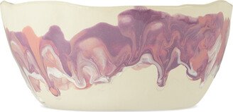 Harlie Brown Studio White & Purple Haze Cereal Bowl