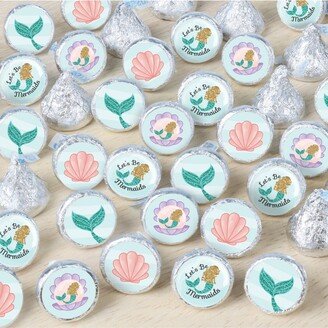 Big Dot Of Happiness Let's Be Mermaids Baby Shower or Birthday Round Candy Stickers 324 Ct