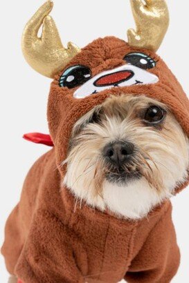 Silver Paw Reindeer Dog Pajama Costume