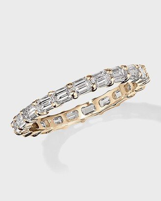 Horizontal Emerald Eternity Band Ring