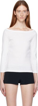 FLORE FLORE White Steffi Long Sleeve T-Shirt