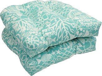 Solarium Shades of Blue 19-inch U-shape Cushion