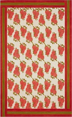 Leopard Bouquet Red tablelcloth