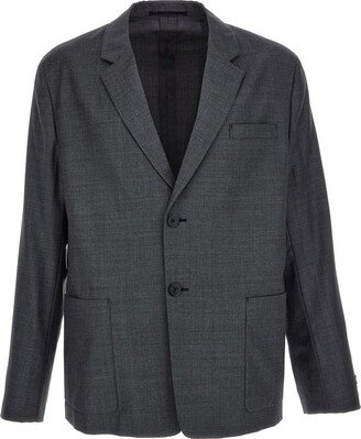 Single Breasted Tailored Blazer-AH