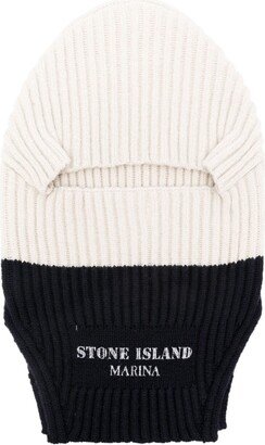 Logo-Patch Ribbed-Knit Balaclava