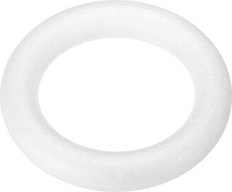 Unique Bargains 3 Inch Foam Wreath Forms Round Craft Rings for DIY Art Crafts Pack of 1 - White