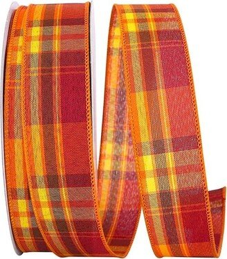 Tierra Tonal Plaid Wired Ribbon