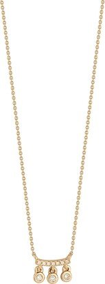 Lulu Jack Diamond Charm Bar Pendant Necklace