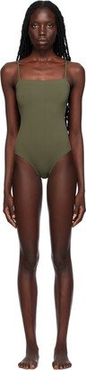 Khaki Aquarelle Swimsuit