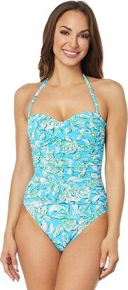 Flamenco One-Piece (Cumulus Blue Chick Magnet) Women's Swimsuits One Piece