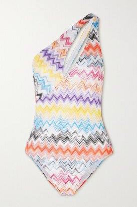 Mare One-shoulder Striped Crochet-knit Swimsuit - Multi