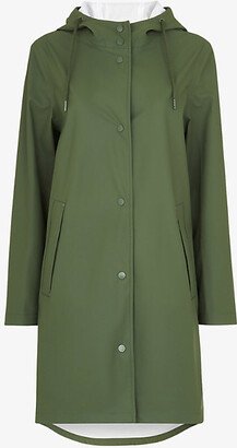 Womens Khaki/Olive autner Hooded Shell Raincoat