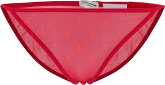 Ficelle Logo-print Tulle Briefs