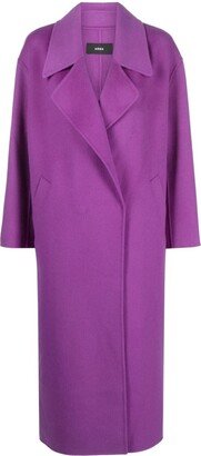 Double-Breasted Wool Maxi Coat-AB