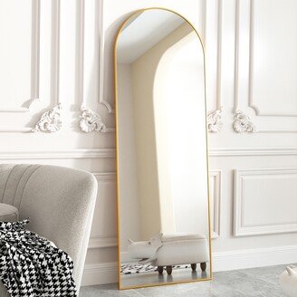 YVANLA Arched Full Length Floor Mirror Full Body Standing Mirror Wall Decor