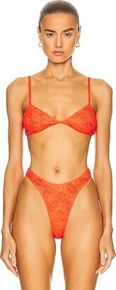 Minimal Bra in Orange