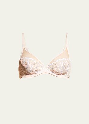 Bloom Sheer Plunge Underwire Bra