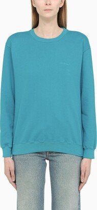 Light blue cotton crewneck sweatshirt