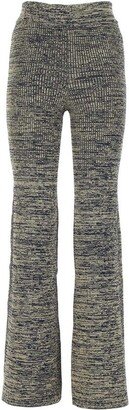 Straight-Leg Knitted Trousers-AF