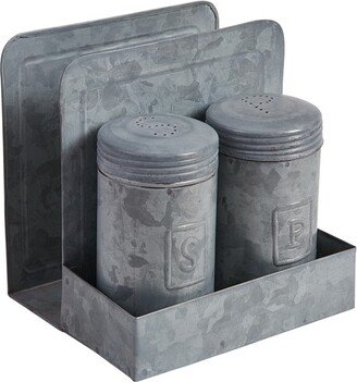 Park Designs Vintage Napkin Holder with Salt & Pepper Caddy