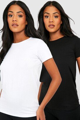 Maternity Basic Fitted T-shirt 2 Pack