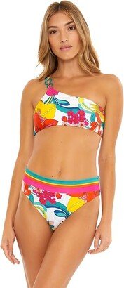 Fontaine Twist Back High-Waist Bottoms (Multi) Women's Swimwear