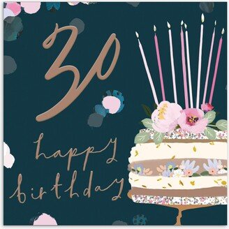 Woodmansterne Cake & Candles 30th Birthday Card