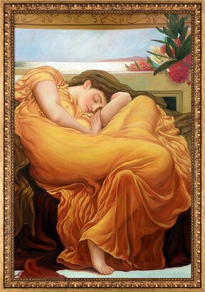 Museum Masters Flaming June By Sir Frederic Leighton Framed Hand Painted Oil Reproduction