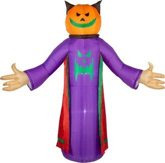 Northlight 8' Spooky Town Lighted Jack-O-Lantern Grim Reaper Inflatable Outdoor Halloween Decoration