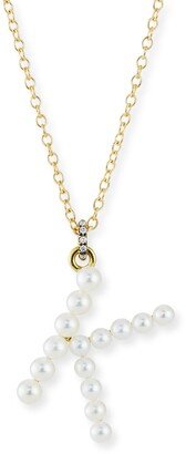 Prive 18k Pearl Letter K Necklace