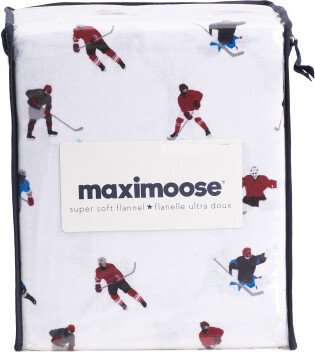 Hockey Flannel Sheet Set